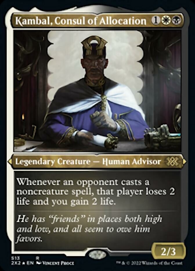 Magic | Kambal, Consul of Allocation (Foil Etched) [Double Masters 2022] | The Nerd Merchant