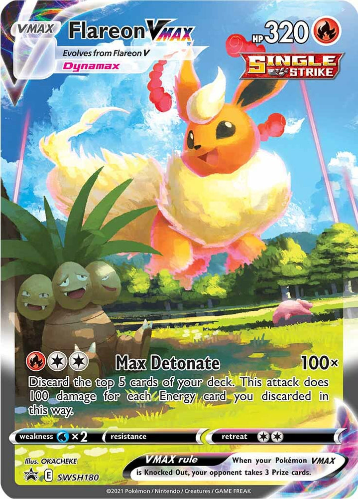 Pokemon | Flareon VMAX (SWSH180) [Sword & Shield: Black Star Promos] | The Nerd Merchant