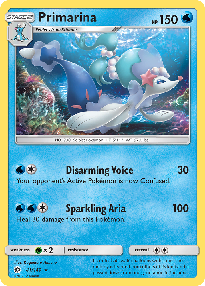 Pokemon | Primarina (41/149) [Sun & Moon: Base Set] | The Nerd Merchant