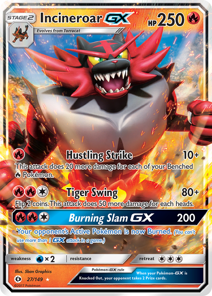 Pokemon | Incineroar GX (27/149) (Jumbo Card) [Sun & Moon: Base Set] | The Nerd Merchant
