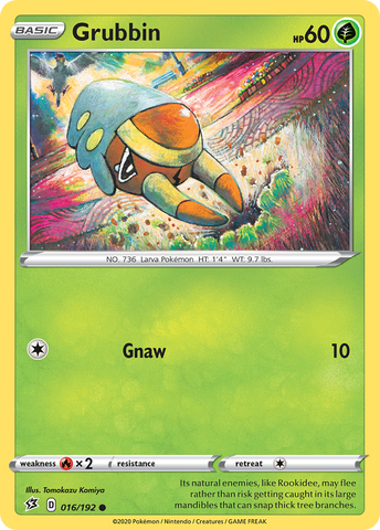 Pokemon | Grubbin (016/192) [Sword & Shield: Rebel Clash] | The Nerd Merchant