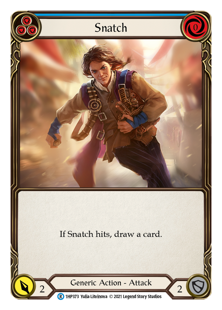 Flesh and Blood TCG | Snatch (Blue) [1HP373] (History Pack 1) | The Nerd Merchant