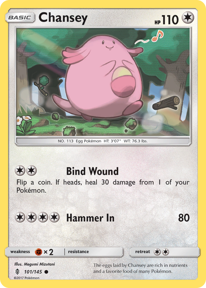 Pokemon | Chansey (101/145) [Sun & Moon: Guardians Rising] | The Nerd Merchant