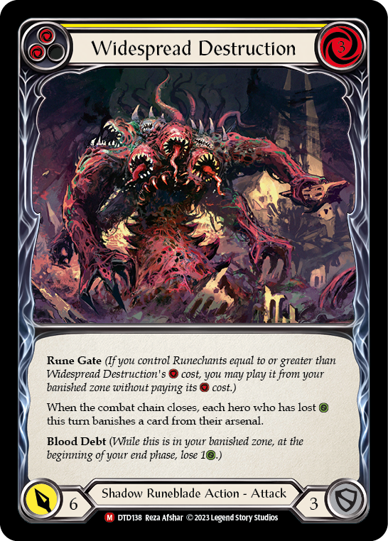 Flesh and Blood TCG | Widespread Destruction [DTD138] (Dusk Till Dawn) | The Nerd Merchant