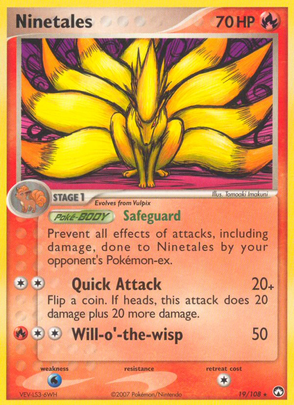 Pokemon | Ninetales (19/108) [EX: Power Keepers] | The Nerd Merchant