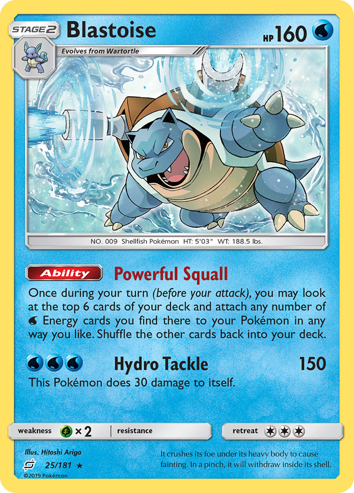 Pokemon | Blastoise (25/181) [Sun & Moon: Team Up] | The Nerd Merchant