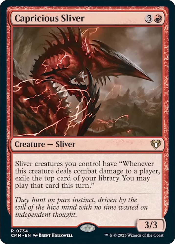 Magic | Capricious Sliver [Commander Masters] | The Nerd Merchant