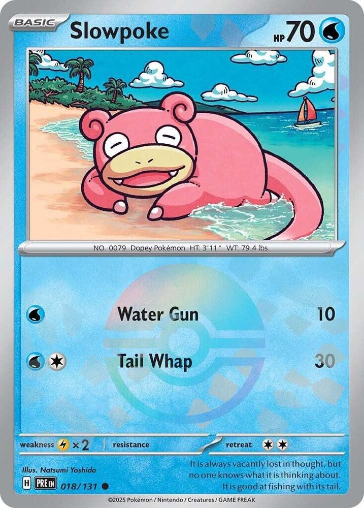 Pokemon | Slowpoke (018/131) (Poke Ball Pattern) [Scarlet & Violet: Prismatic Evolutions] | The Nerd Merchant