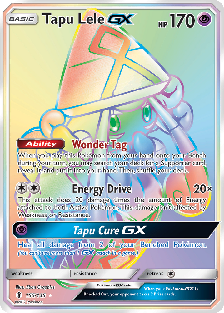 Pokemon | Tapu Lele GX (155/145) [Sun & Moon: Guardians Rising] | The Nerd Merchant