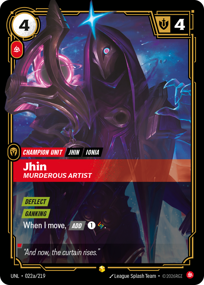 Jhin - Murderous Artist (Alternate Art) (Foil) - Unleashed (022a/219)