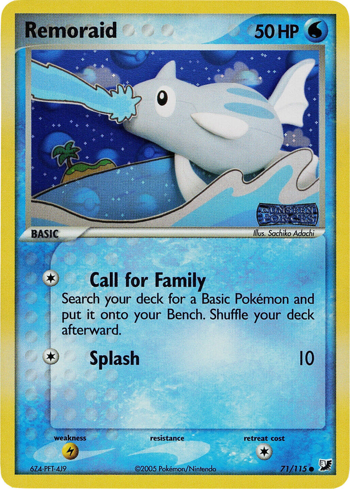 Pokemon | Remoraid (71/115) (Stamped) [EX: Unseen Forces] | The Nerd Merchant