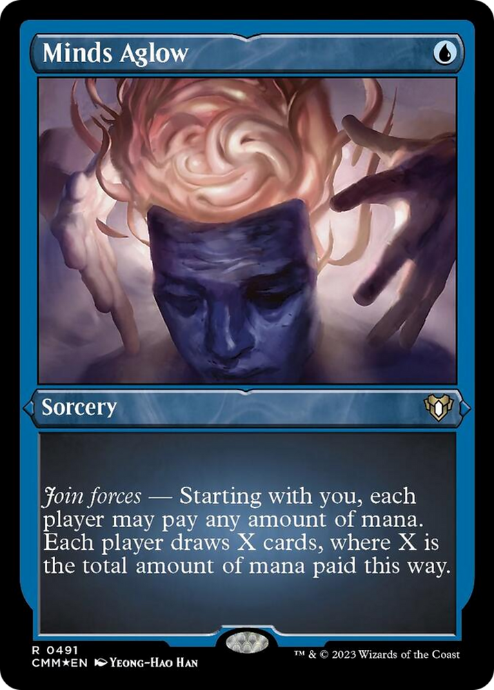 Magic | Minds Aglow (Foil Etched) [Commander Masters] | The Nerd Merchant