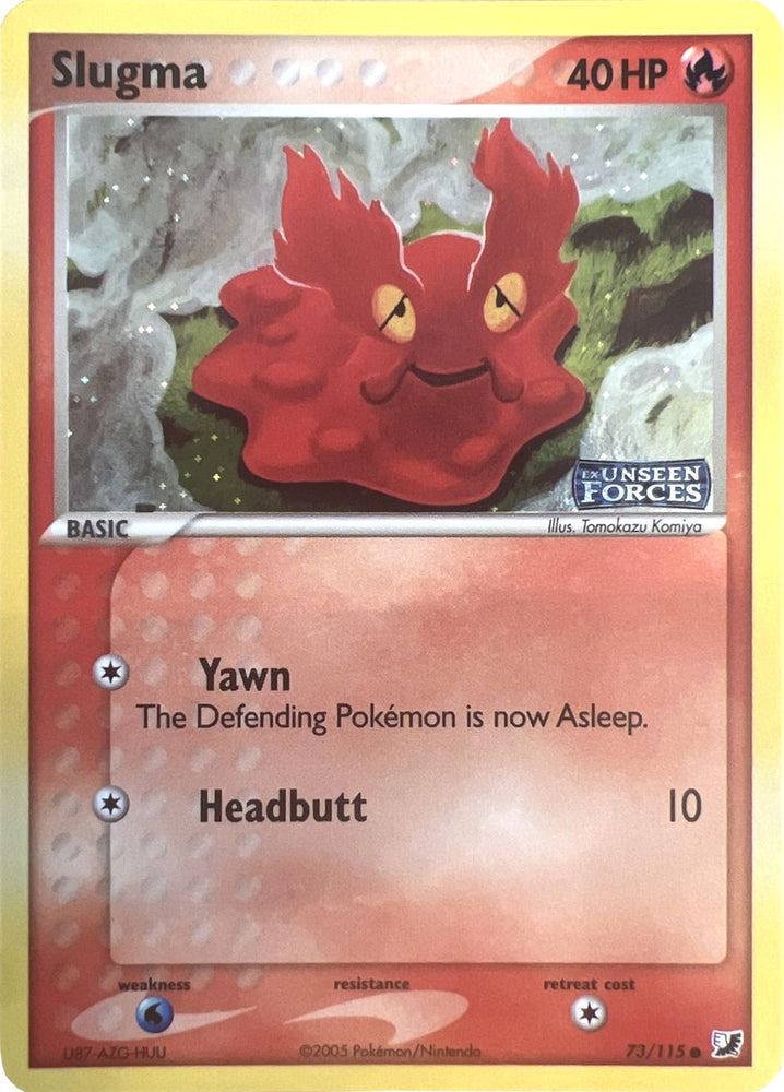 Pokemon | Slugma (73/115) (Stamped) [EX: Unseen Forces] | The Nerd Merchant