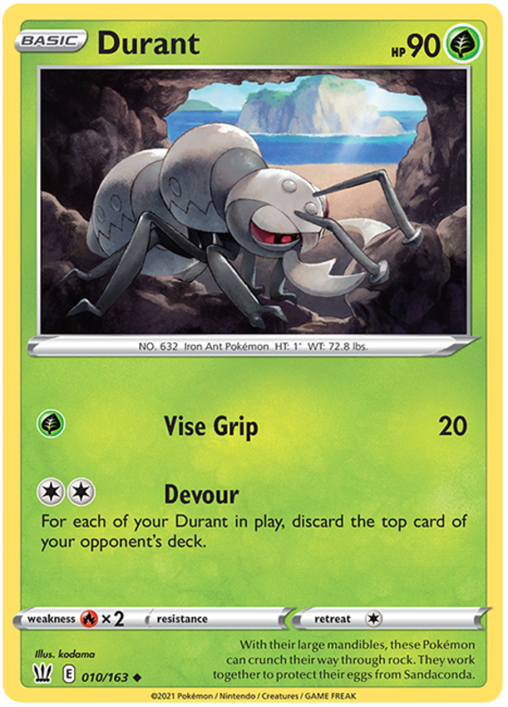 Pokemon | Durant (010/163) [Sword & Shield: Battle Styles] | The Nerd Merchant