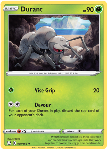 Pokemon | Durant (010/163) [Sword & Shield: Battle Styles] | The Nerd Merchant