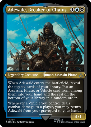 Magic | Adewale, Breaker of Chains (Foil Etched) [Assassin's Creed] | The Nerd Merchant