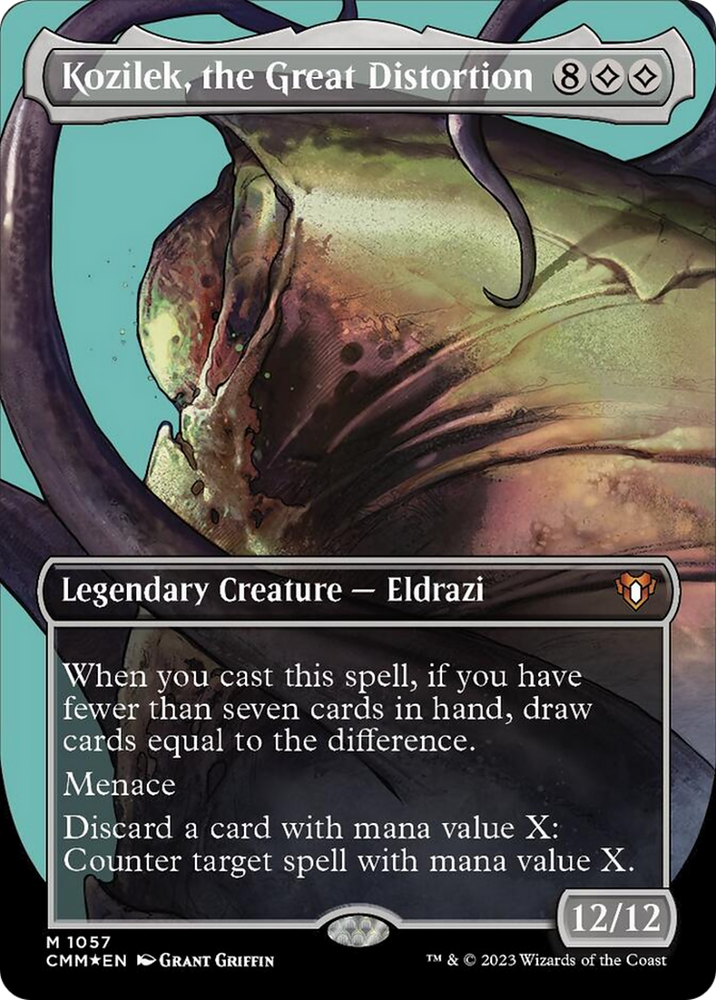 Magic | Kozilek, the Great Distortion (Borderless Textured Foil Frame Break) [Commander Masters] | The Nerd Merchant