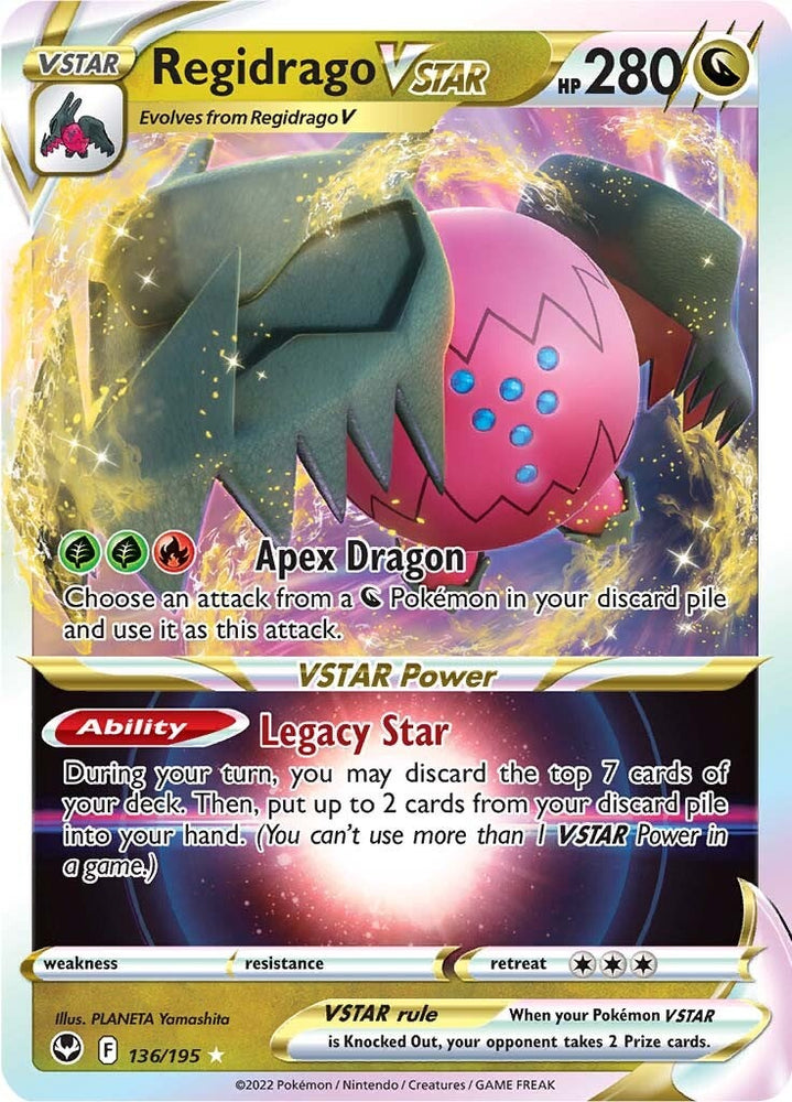 Pokemon | Regidrago VSTAR (136/195) [Sword & Shield: Silver Tempest] | The Nerd Merchant