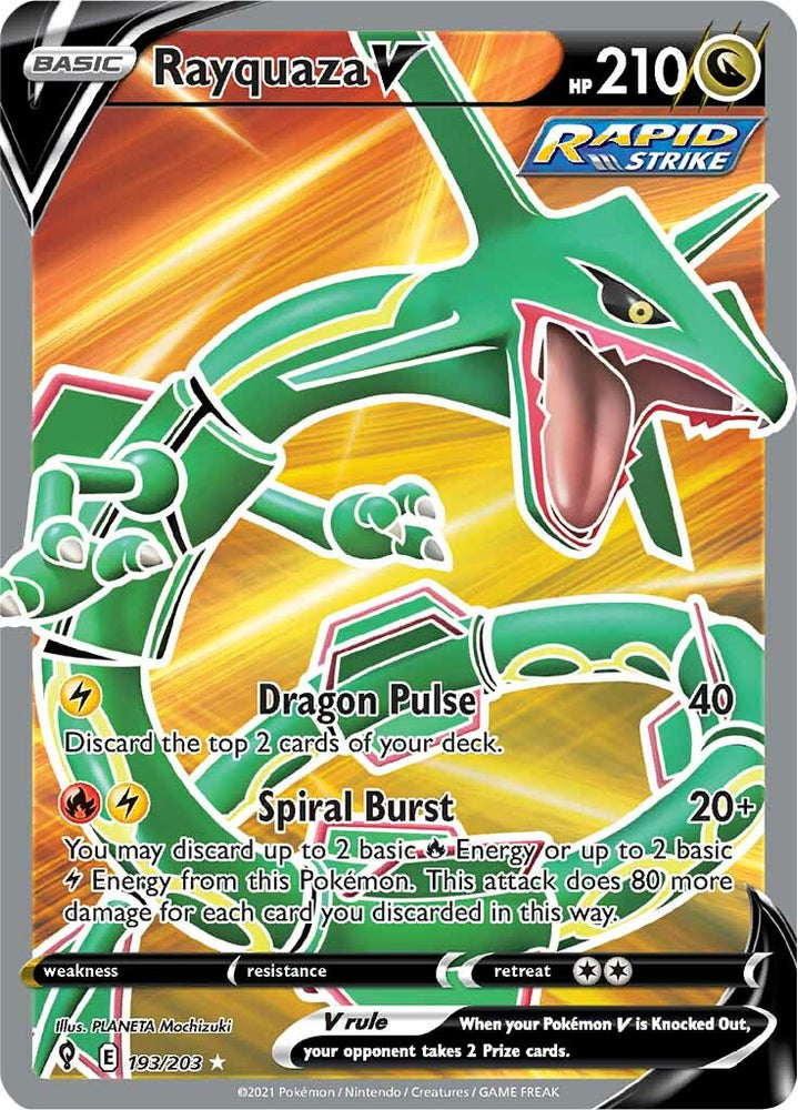 Pokemon | Rayquaza V (193/203) [Sword & Shield: Evolving Skies] | The Nerd Merchant