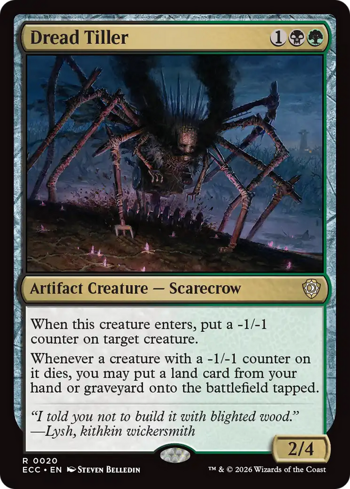 Magic | Dread Tiller [Lorwyn Eclipsed Commander] | The Nerd Merchant