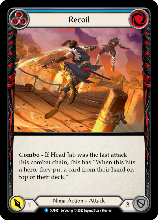 Flesh and Blood TCG | Recoil (Blue) [OUT061] (Outsiders) | The Nerd Merchant