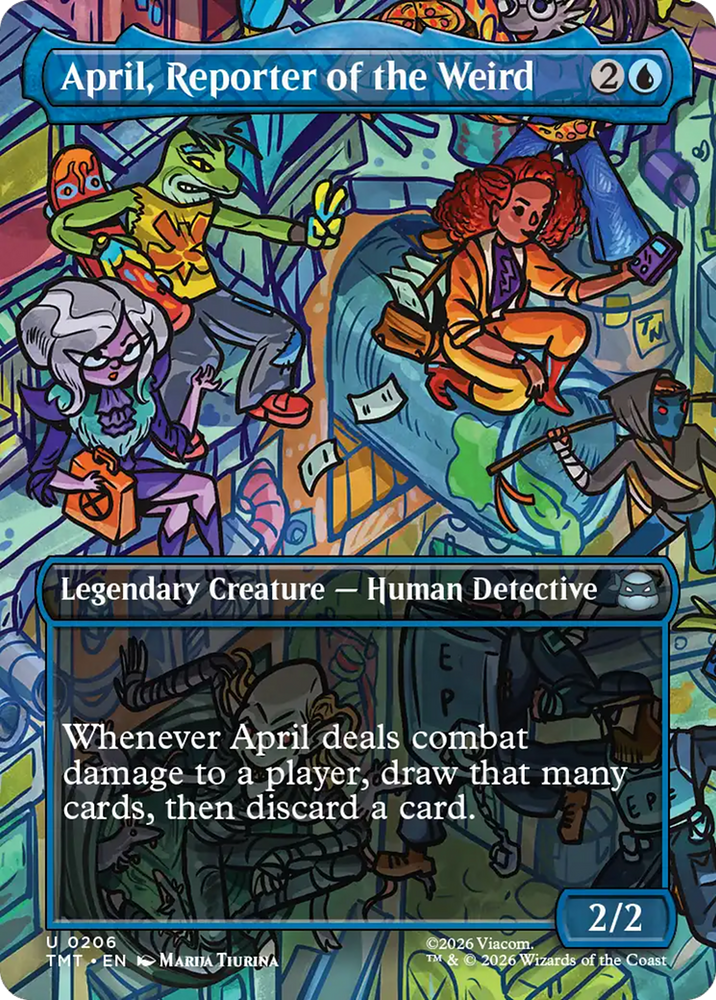 Magic | April, Reporter of the Weird (Borderless) [Teenage Mutant Ninja Turtles] | The Nerd Merchant