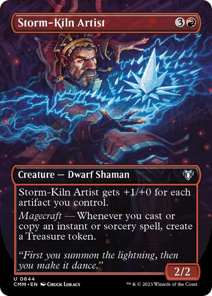 Magic | Storm-Kiln Artist (Borderless Alternate Art) [Commander Masters] | The Nerd Merchant