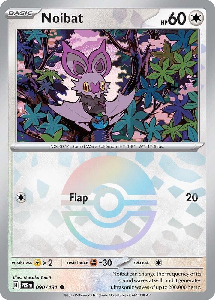 Pokemon | Noibat (090/131) (Poke Ball Pattern) [Scarlet & Violet: Prismatic Evolutions] | The Nerd Merchant