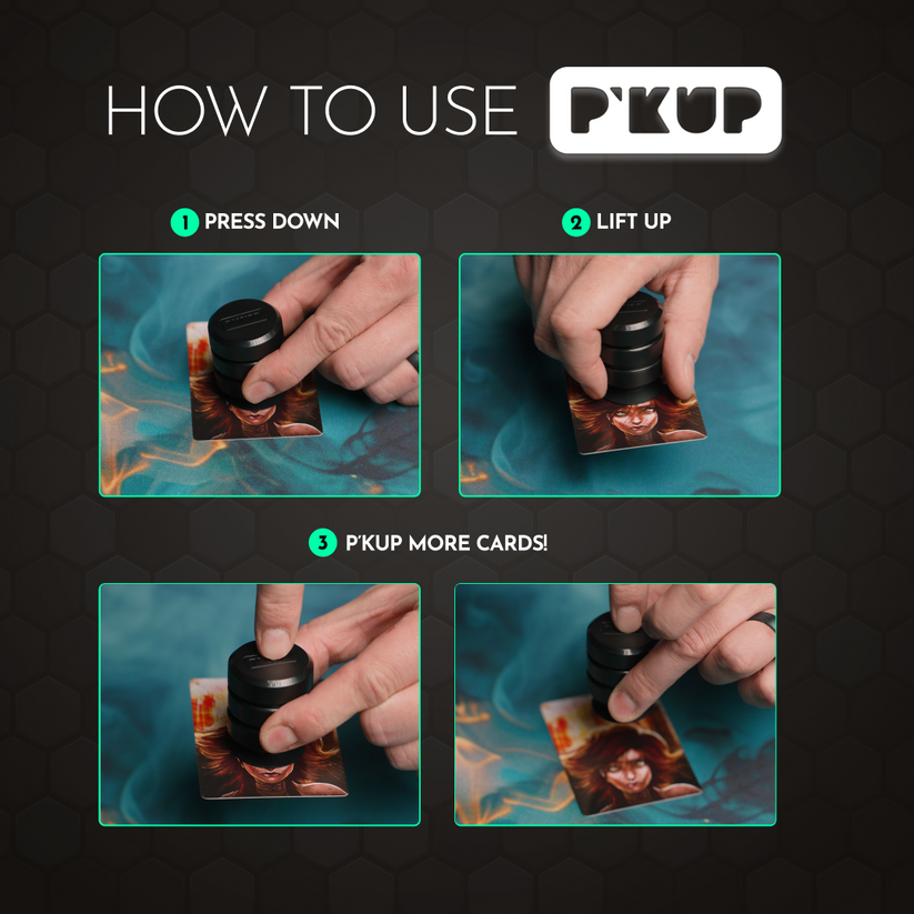 The Original P'kup Card Lifter - Olive Green