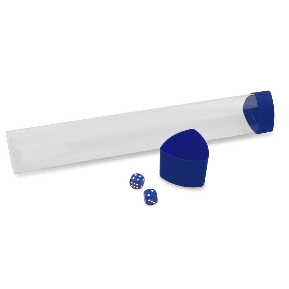 BCW Supplies | Playmat Tube with Dice Cap - Blue | The Nerd Merchant