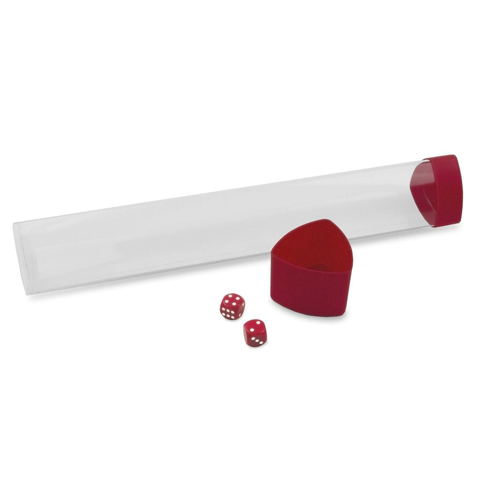 BCW Supplies | Playmat Tube with Dice Cap - Red | The Nerd Merchant