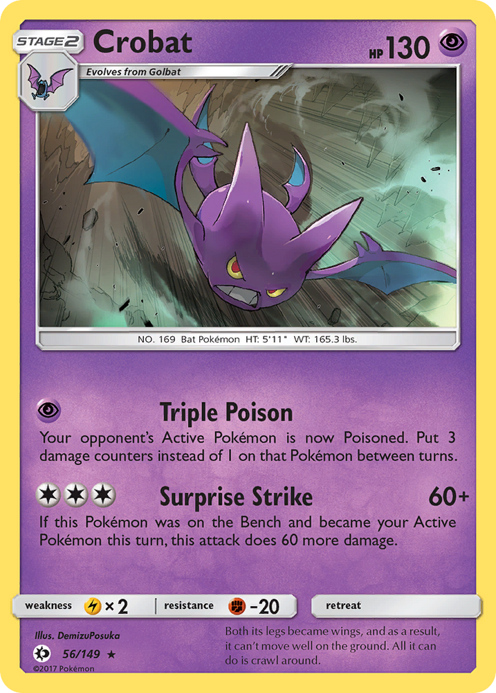 Pokemon | Crobat (56/149) [Sun & Moon: Base Set] | The Nerd Merchant