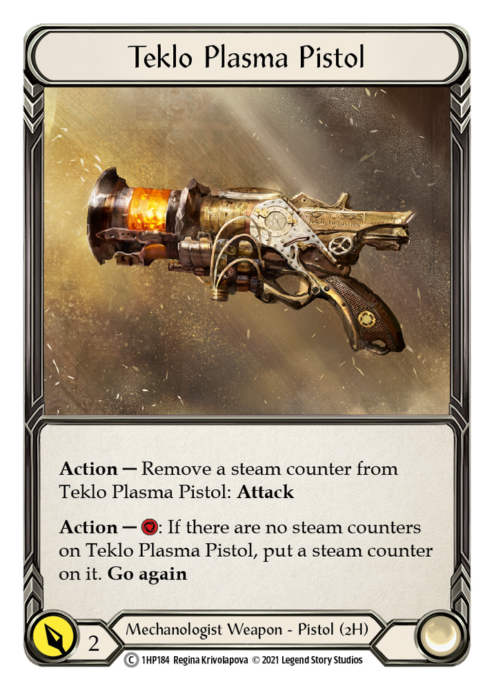Flesh and Blood TCG | Teklo Plasma Pistol [1HP184] (History Pack 1) | The Nerd Merchant