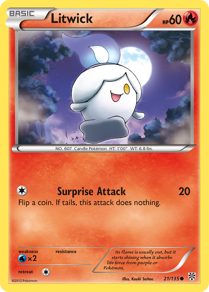 Pokemon | Litwick (21/135) [Black & White: Plasma Storm] | The Nerd Merchant