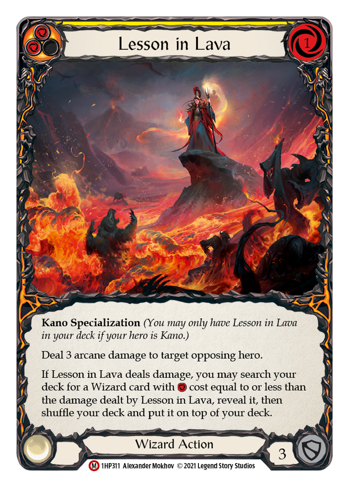 Flesh and Blood TCG | Lesson in Lava [1HP311] (History Pack 1) | The Nerd Merchant