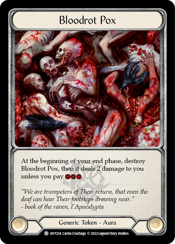 Flesh and Blood TCG | Bloodrot Pox [OUT234] (Outsiders) | The Nerd Merchant