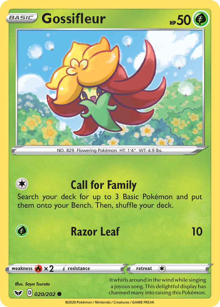 Pokemon | Gossifleur (020/202) [Sword & Shield: Base Set] | The Nerd Merchant