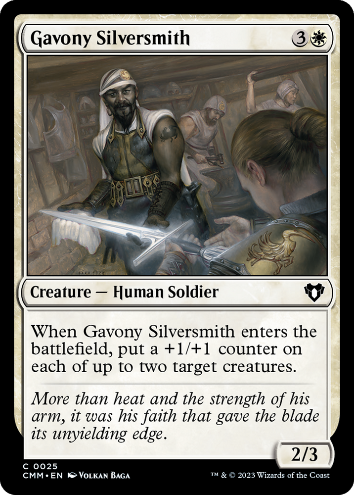 Magic | Gavony Silversmith [Commander Masters] | The Nerd Merchant