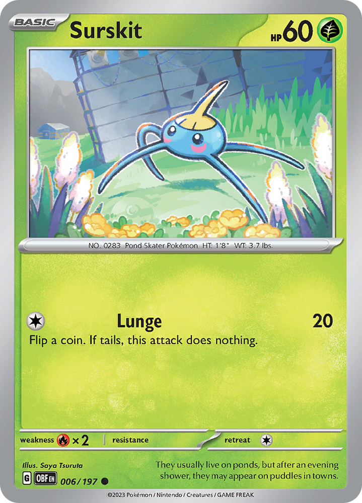 Pokemon | Surskit (006/197) [Scarlet & Violet: Obsidian Flames] | The Nerd Merchant