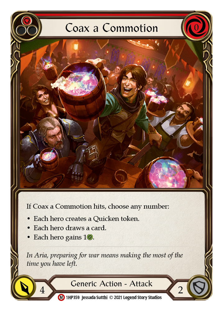 Flesh and Blood TCG | Coax a Commotion [1HP359] (History Pack 1) | The Nerd Merchant