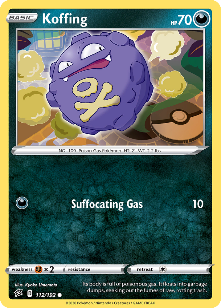 Pokemon | Koffing (112/192) [Sword & Shield: Rebel Clash] | The Nerd Merchant