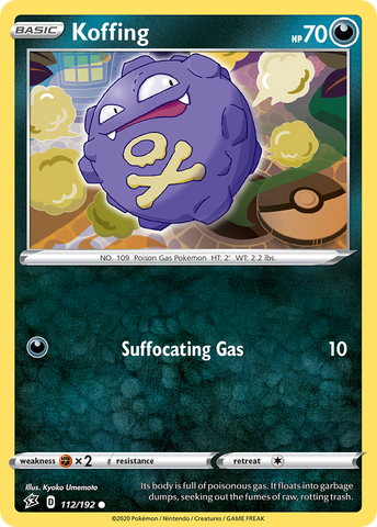 Pokemon | Koffing (112/192) [Sword & Shield: Rebel Clash] | The Nerd Merchant
