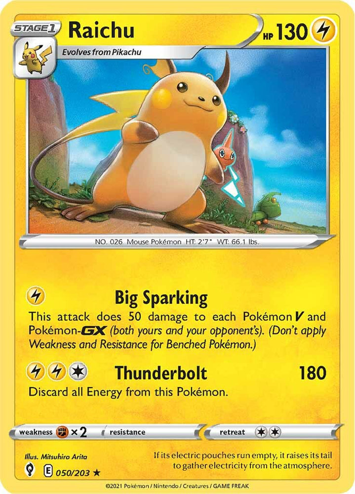 Pokemon | Raichu (050/203) [Sword & Shield: Evolving Skies] | The Nerd Merchant