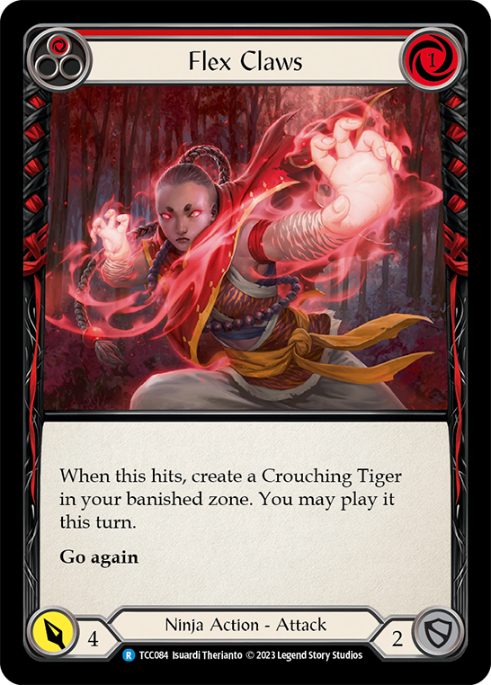 Flesh and Blood TCG | Flex Claws (Red) [TCC084] (Round the Table: TCC x LSS) | The Nerd Merchant