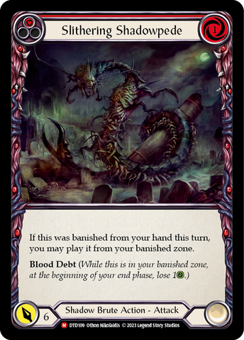 Flesh and Blood TCG | Slithering Shadowpede [DTD109] (Dusk Till Dawn) | The Nerd Merchant