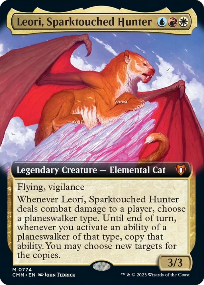 Magic | Leori, Sparktouched Hunter (Extended Art) [Commander Masters] | The Nerd Merchant