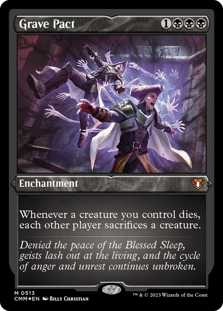 Magic | Grave Pact (Foil Etched) [Commander Masters] | The Nerd Merchant