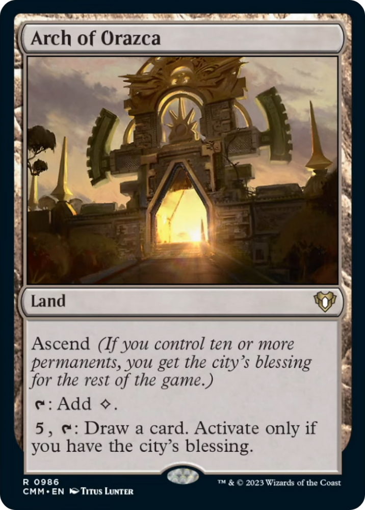 Magic | Arch of Orazca [Commander Masters] | The Nerd Merchant