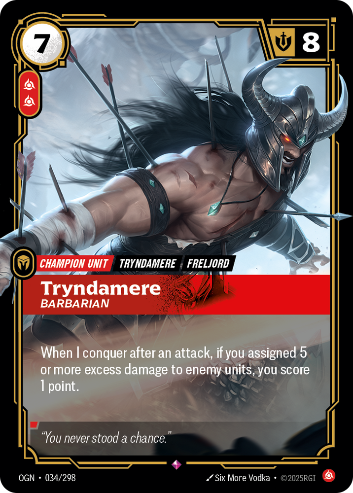 Tryndamere, Barbarian (Foil) - Origins #34