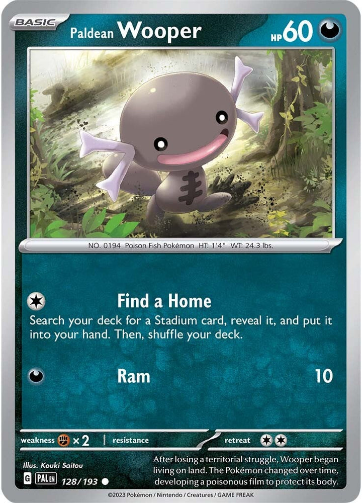Pokemon | Paldean Wooper (128/193) [Scarlet & Violet: Paldea Evolved] | The Nerd Merchant